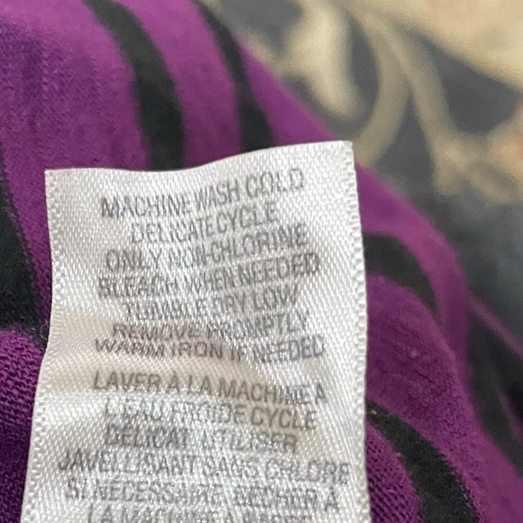 Splendid purple and green striped long sleeved top / S / Excellent condition - Picture 12 of 13